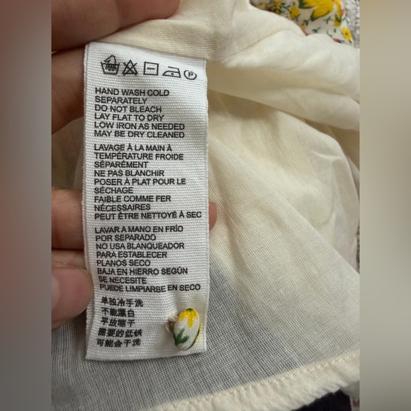 Cleobella Audrey Floral V-Neck Mini Dress size S - Picture 9 of 12